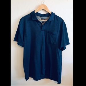 Van Heusen Navy Striped Polo